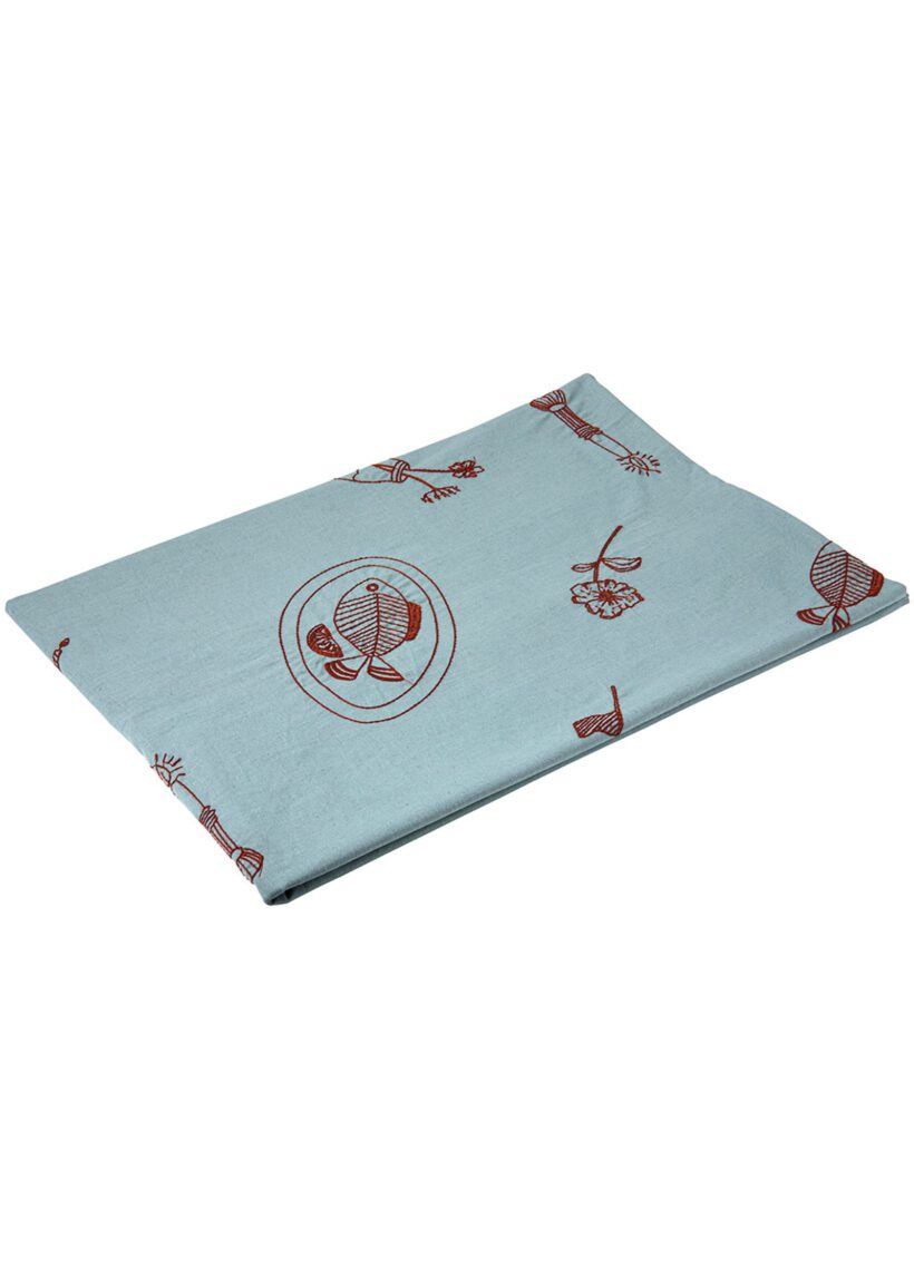 habiba tischdecke blau